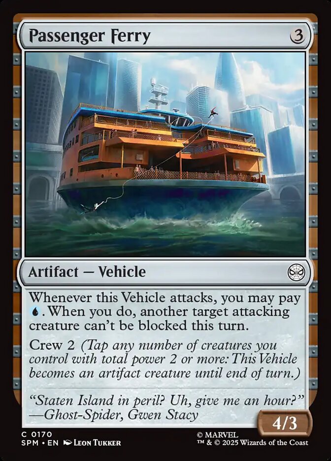 Passenger Ferry – Common Magic: The Gathering card from Marvel's Spider-Man (#170)