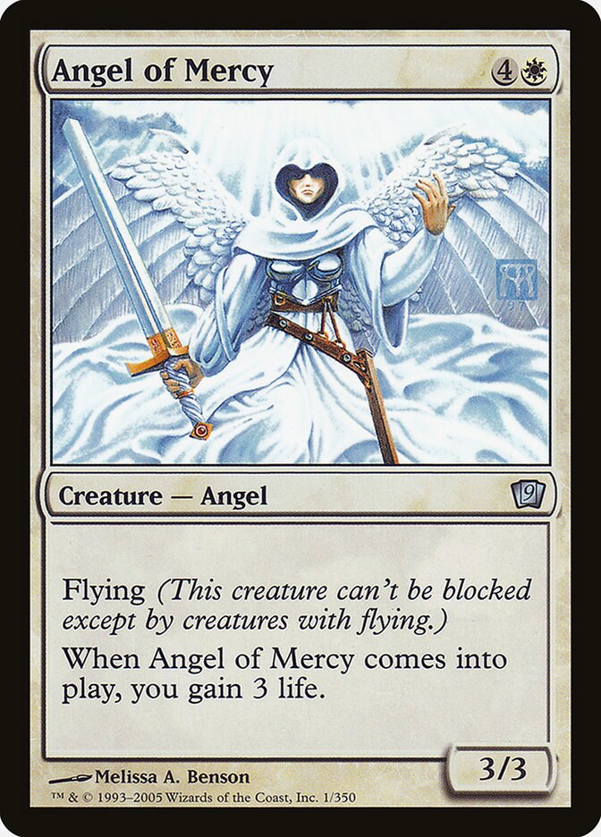 Angel of Mercy – Uncommon Magic: The Gathering card from Ninth Edition (#1★)