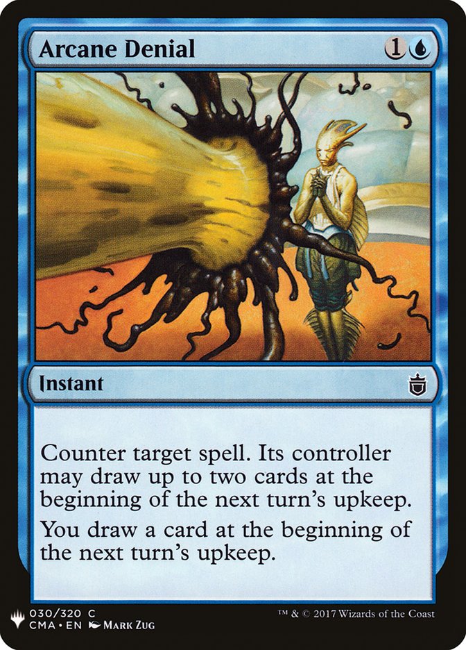 Arcane Denial – Common Magic: The Gathering card from The List (#CMA-30)