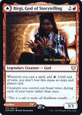 Birgi, God of Storytelling // Harnfel, Horn of Bounty – Rare Magic: The Gathering card from Kaldheim Promos (#123s)