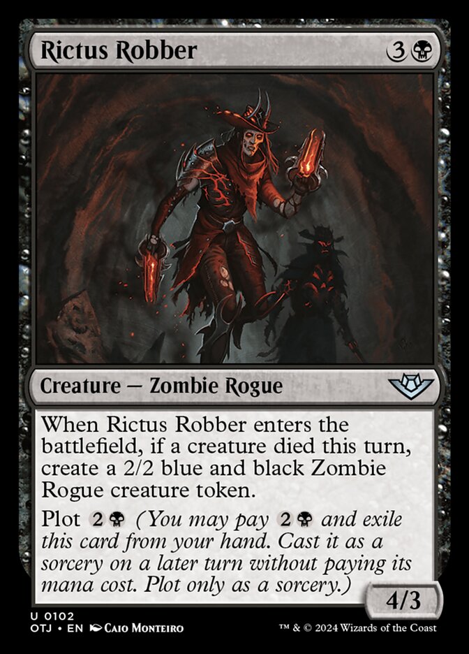 Rictus Robber – Uncommon Magic: The Gathering card from Outlaws of Thunder Junction (#102)