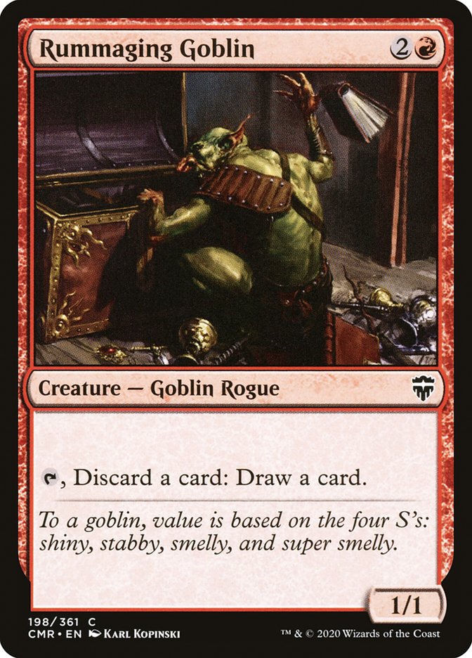 Rummaging Goblin – Common Magic: The Gathering card from Commander Legends (#198)