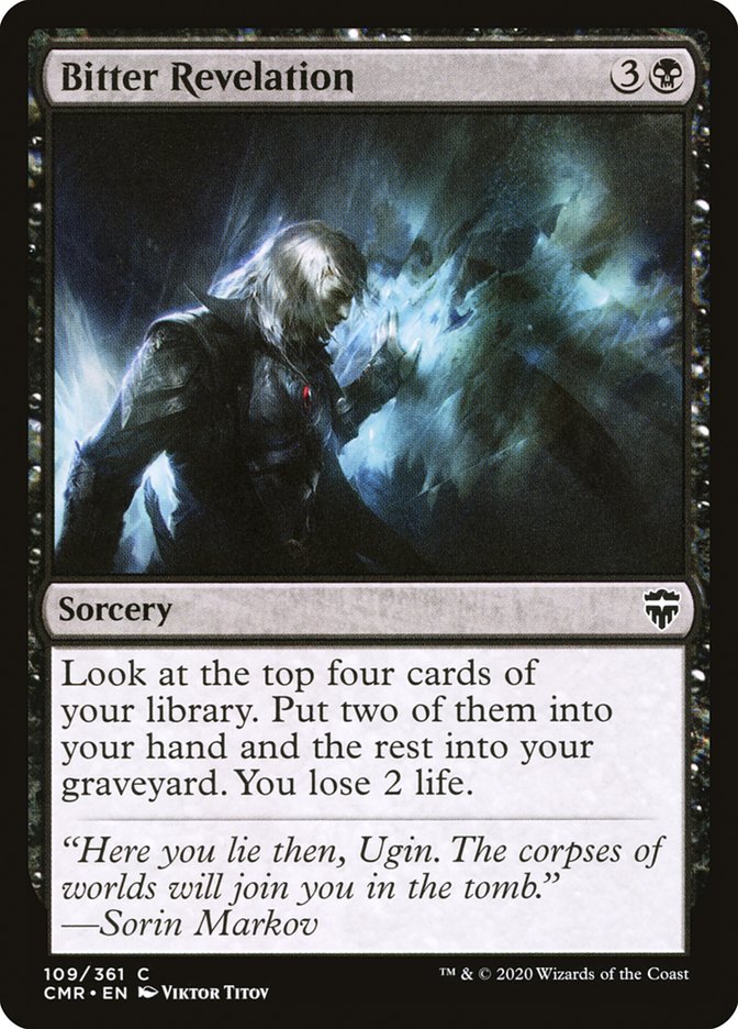 Bitter Revelation – Common Magic: The Gathering card from Commander Legends (#109)