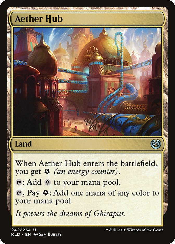 Aether Hub – Uncommon Magic: The Gathering card from Kaladesh (#242)
