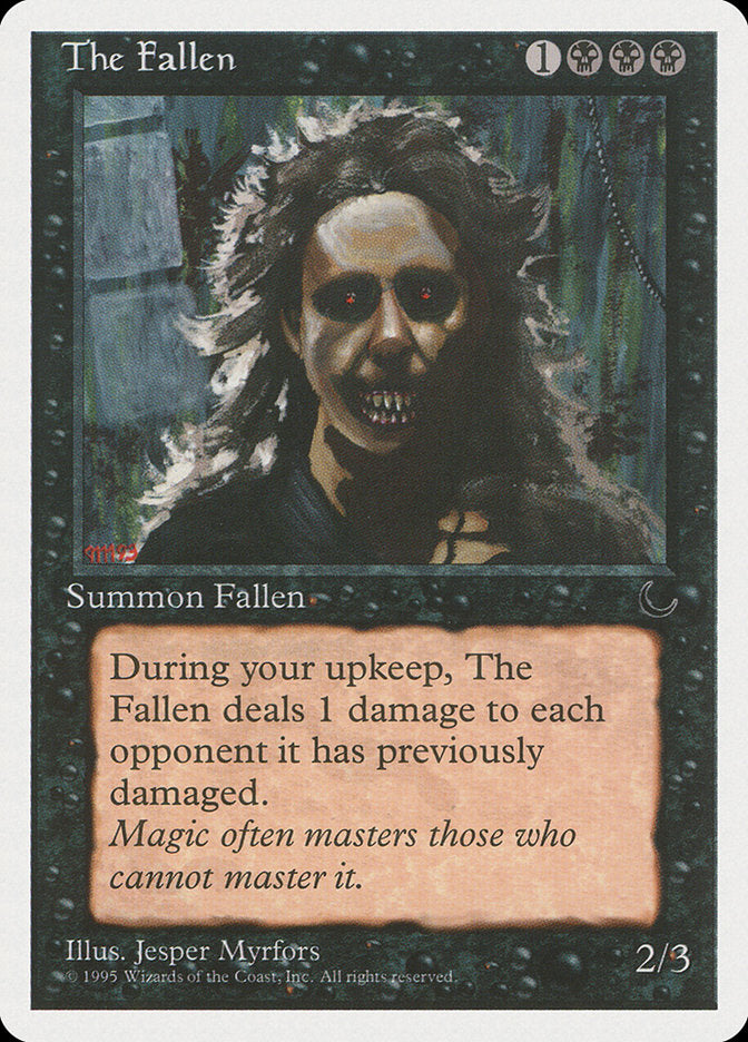The Fallen – Uncommon Magic: The Gathering card from Chronicles (#38)