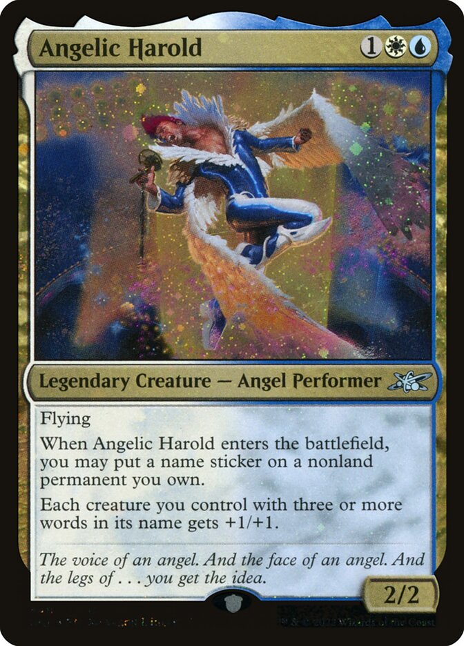 Angelic Harold – Uncommon Magic: The Gathering card from Unfinity (#448)
