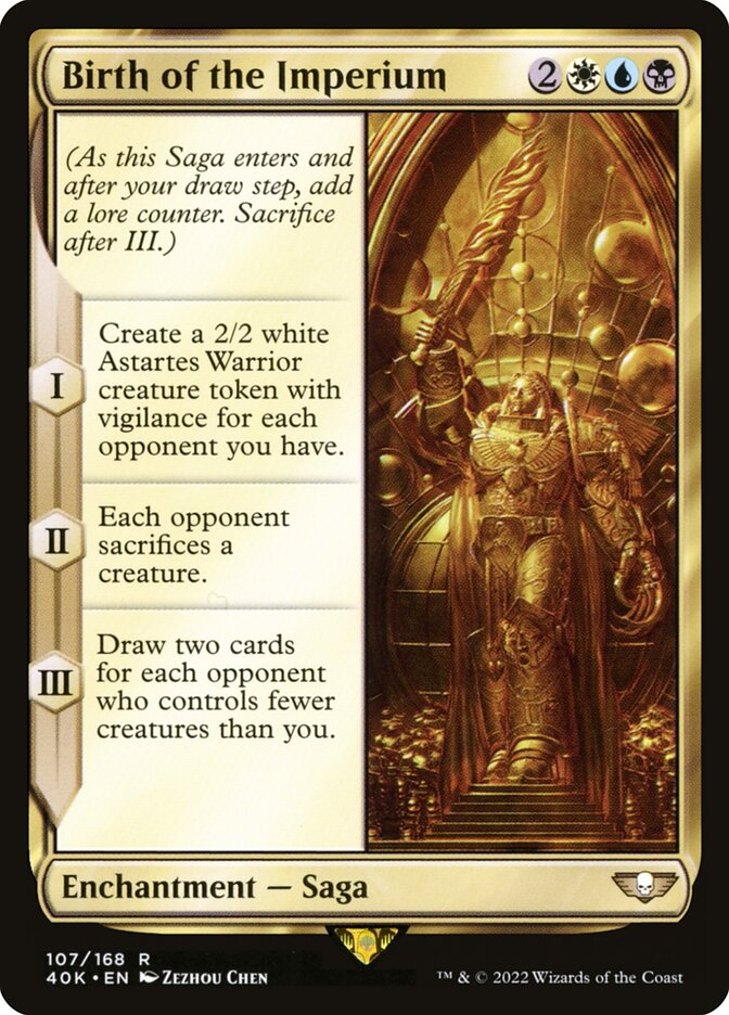 Birth of the Imperium – Rare Magic: The Gathering card from Warhammer 40,000 Commander (#107)