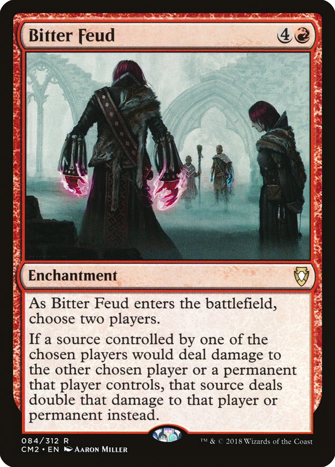Bitter Feud – Rare Magic: The Gathering card from Commander Anthology Volume II (#84)