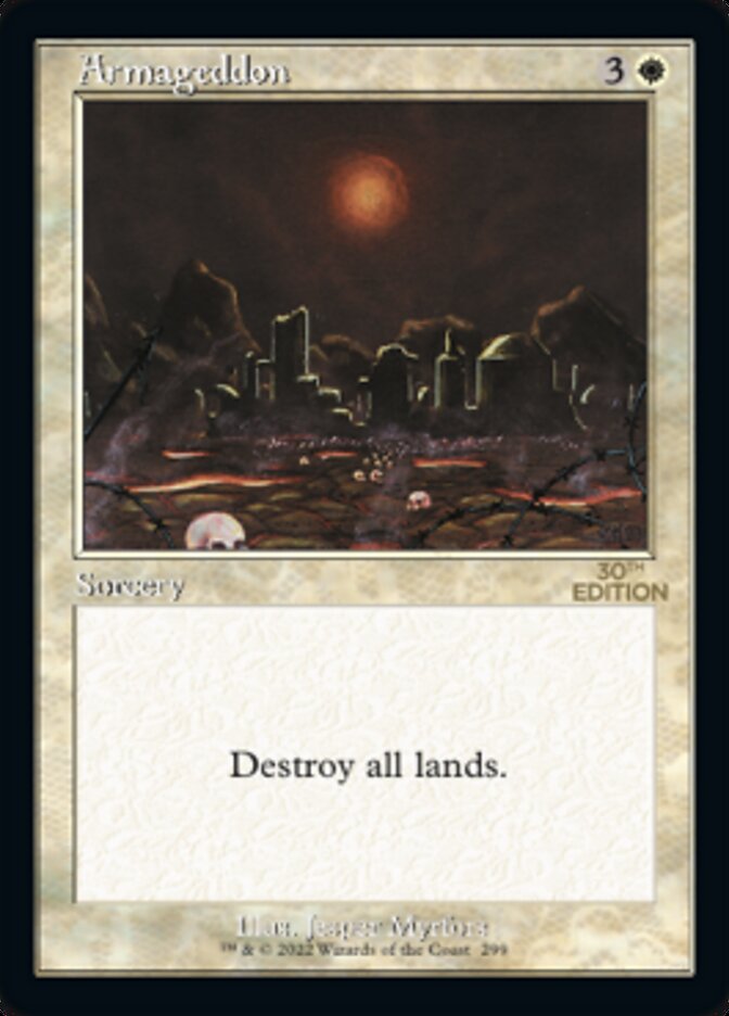 Armageddon – Rare Magic: The Gathering card from 30th Anniversary Edition (#299)