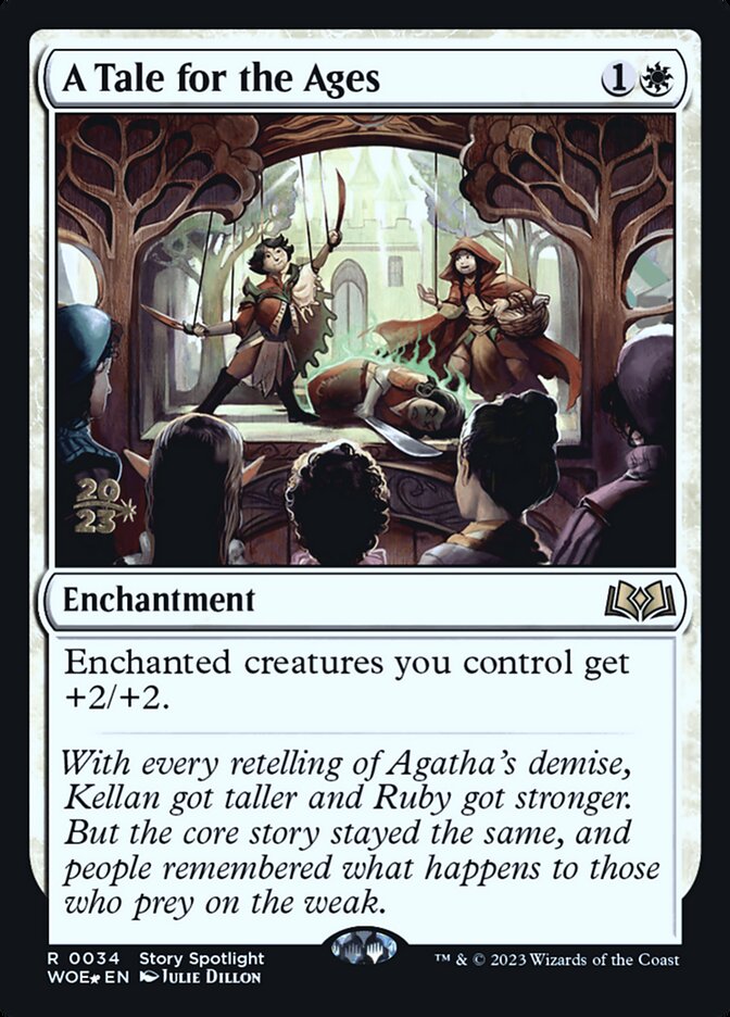A Tale for the Ages – Rare Magic: The Gathering card from Wilds of Eldraine Promos (#34s)