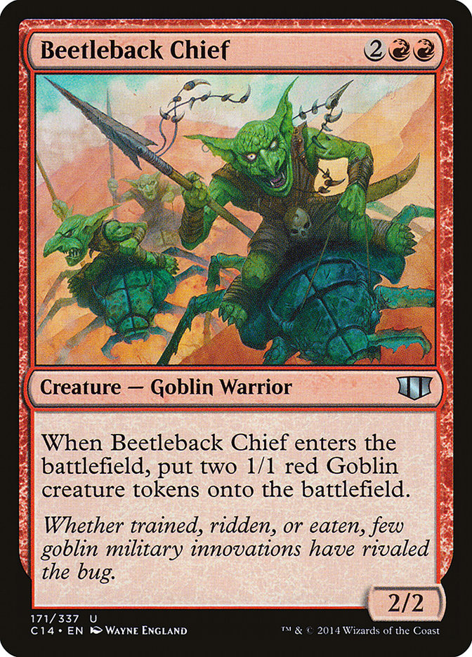 Beetleback Chief – Uncommon Magic: The Gathering card from Commander 2014 (#171)