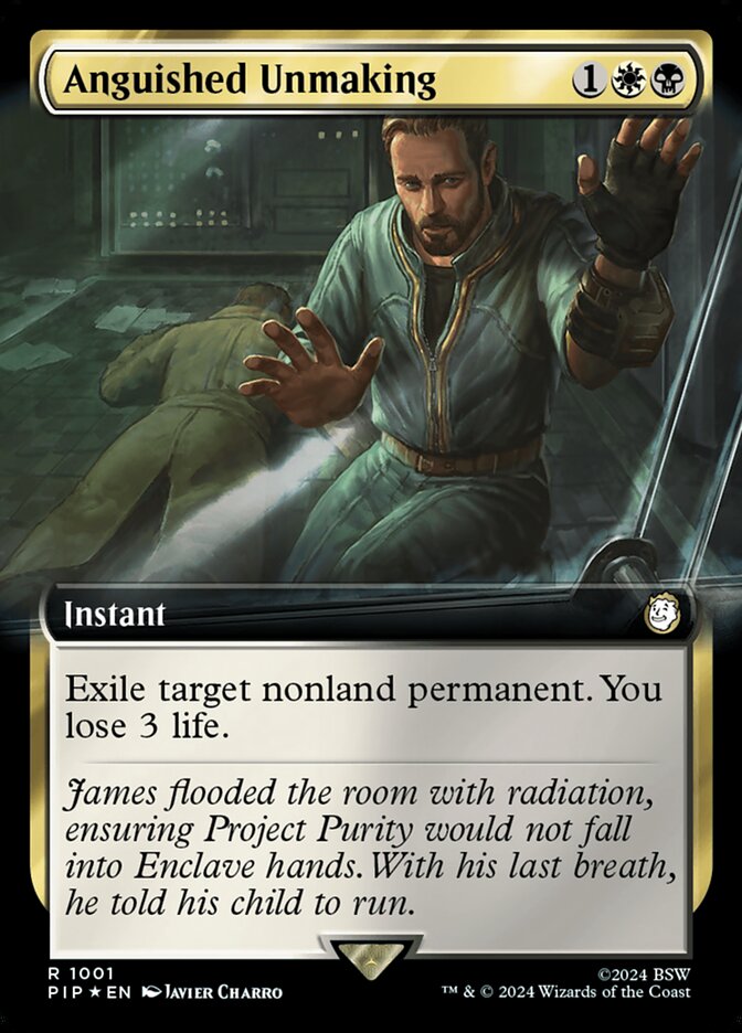 Anguished Unmaking – Rare Magic: The Gathering card from Fallout (#1001)