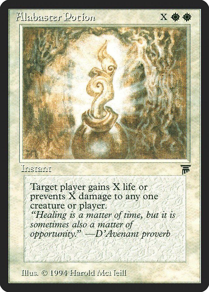 Alabaster Potion – Common Magic: The Gathering card from Legends (#2)