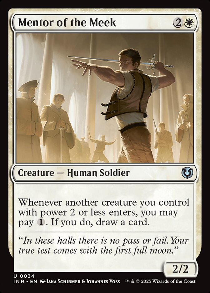 Mentor of the Meek – Uncommon Magic: The Gathering card from Innistrad Remastered (#34)