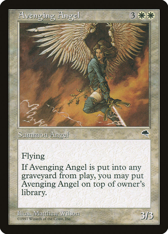 Avenging Angel – Rare Magic: The Gathering card from Tempest (#7)