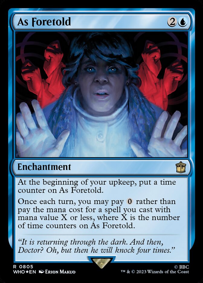 As Foretold – Rare Magic: The Gathering card from Doctor Who (#805)
