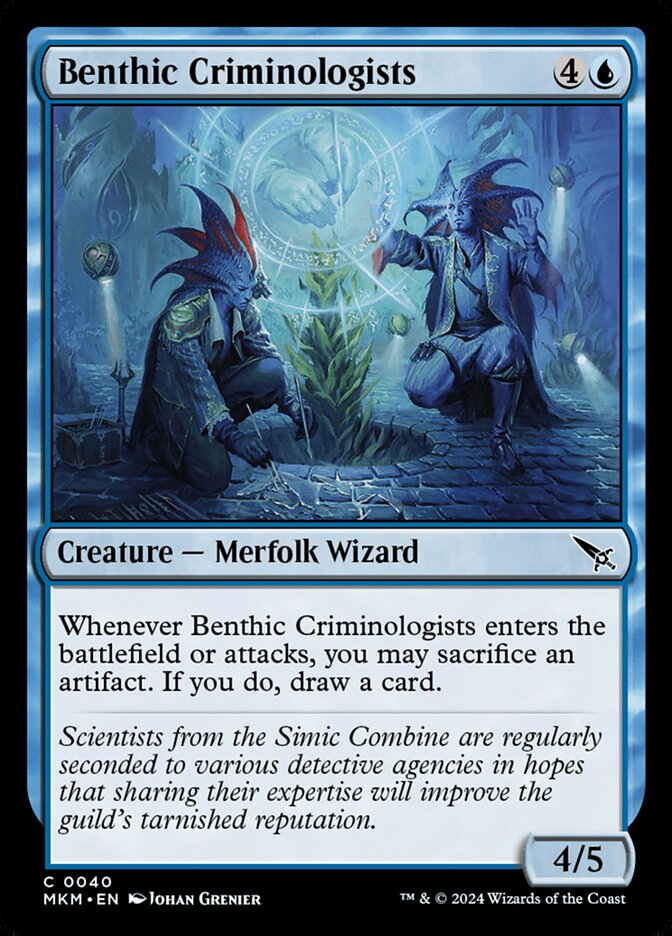 Benthic Criminologists – Common Magic: The Gathering card from Murders at Karlov Manor (#40)