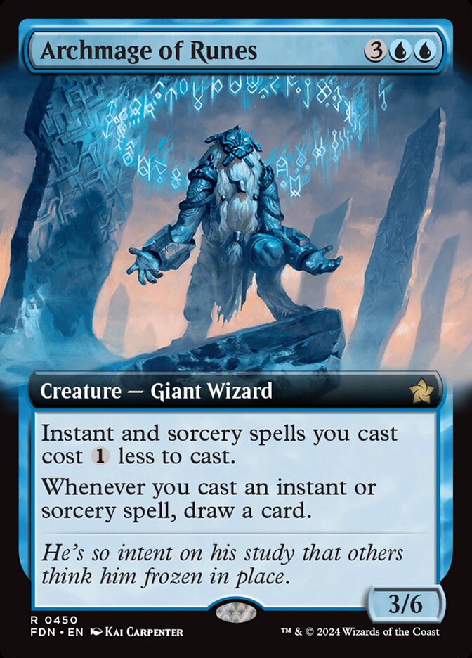 Archmage of Runes – Rare Magic: The Gathering card from Foundations (#450)
