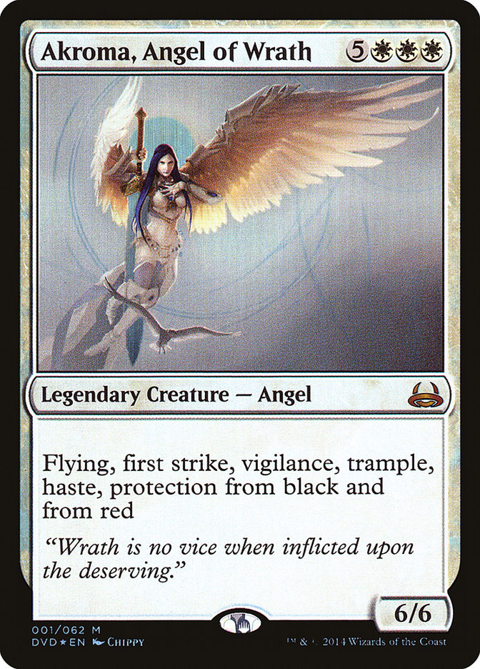Akroma, Angel of Wrath – Mythic Magic: The Gathering card from Duel Decks Anthology: Divine vs. Demonic (#1)
