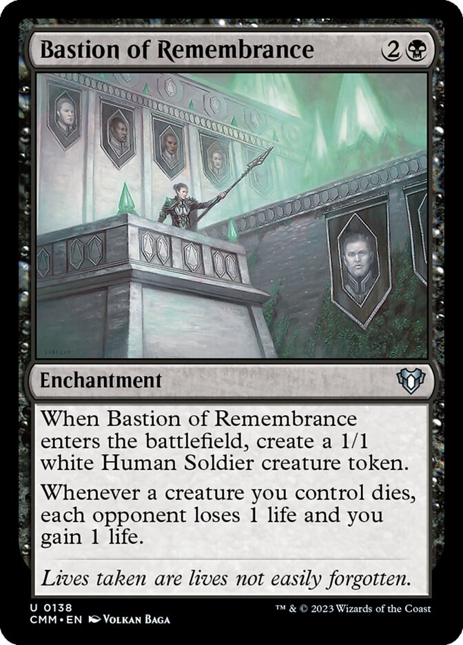 Bastion of Remembrance – Uncommon Magic: The Gathering card from Commander Masters (#138)