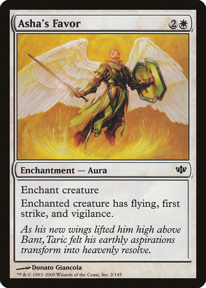 Asha's Favor – Common Magic: The Gathering card from Conflux (#2)