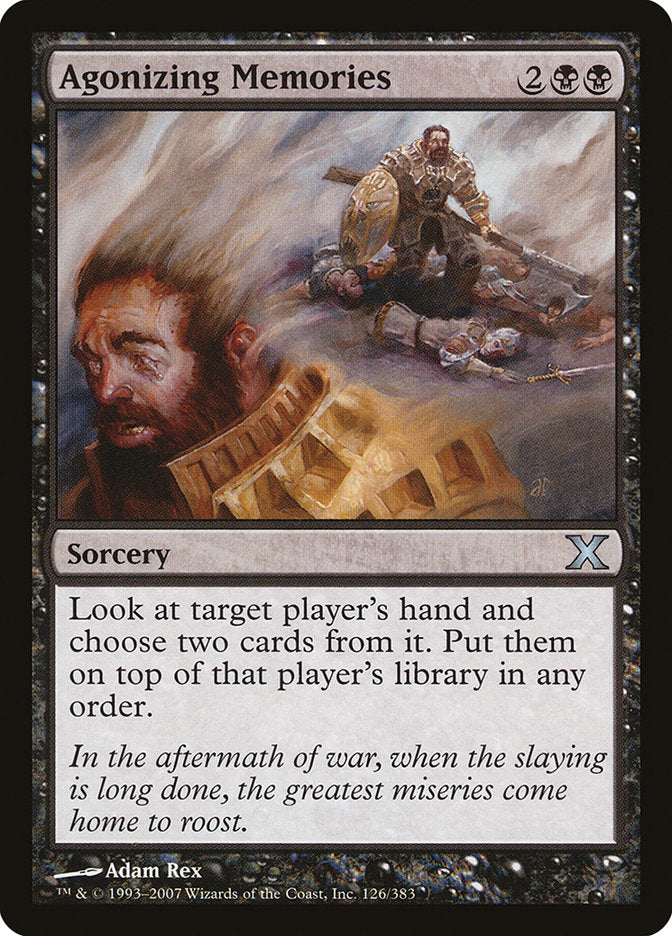 Agonizing Memories – Uncommon Magic: The Gathering card from Tenth Edition (#126)