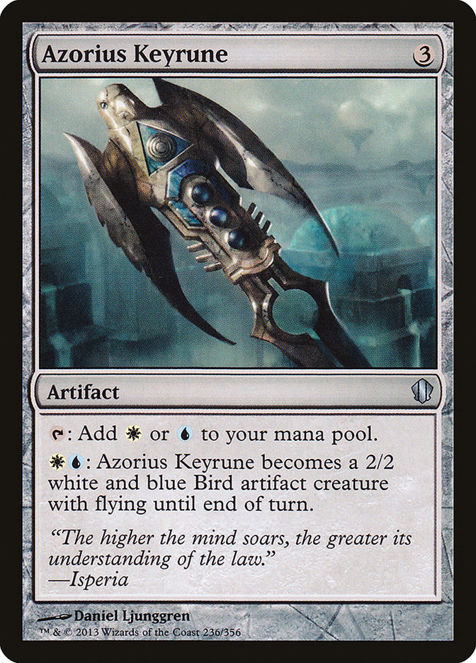 Azorius Keyrune – Uncommon Magic: The Gathering card from Commander 2013 (#236)