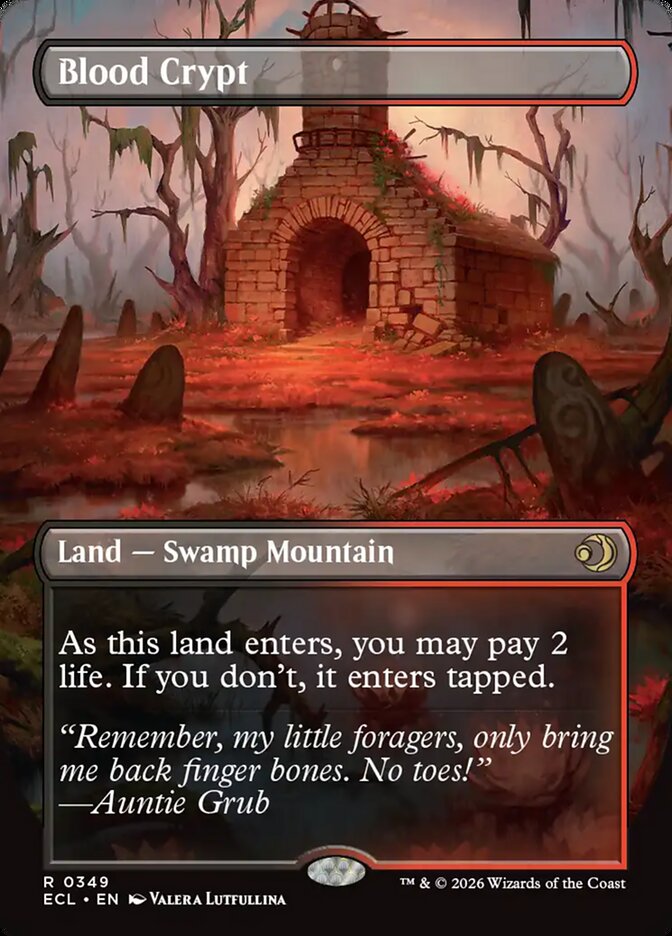 Blood Crypt // Blood Crypt – Rare Magic: The Gathering card from Lorwyn Eclipsed (#349)
