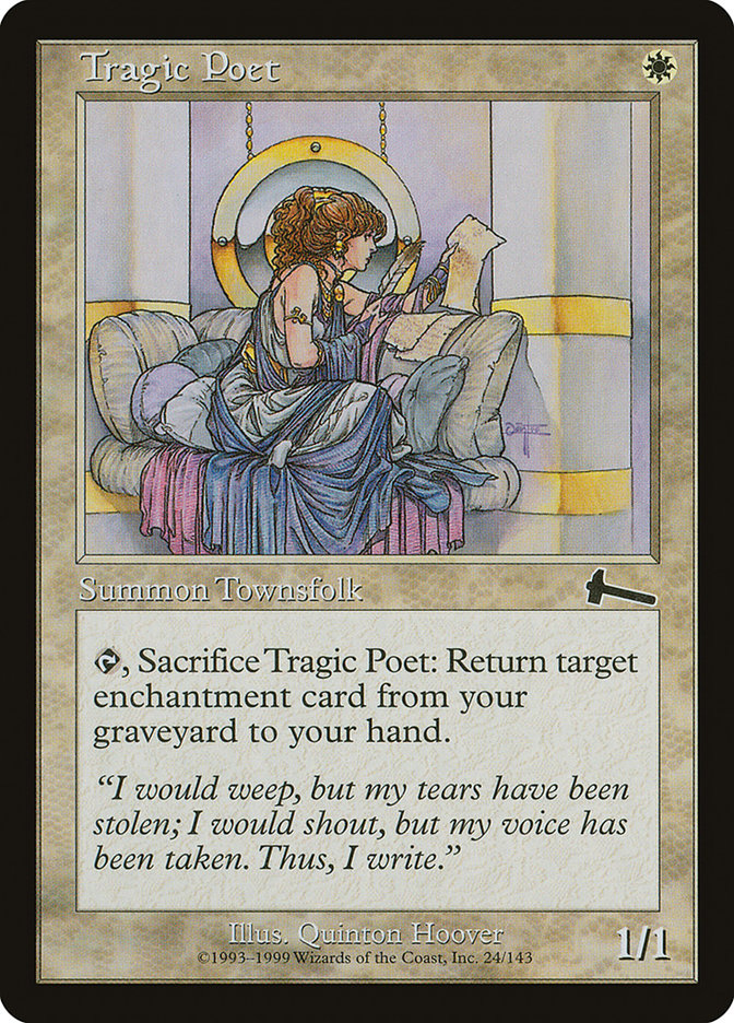 Tragic Poet – Common Magic: The Gathering card from Urza's Legacy (#24)