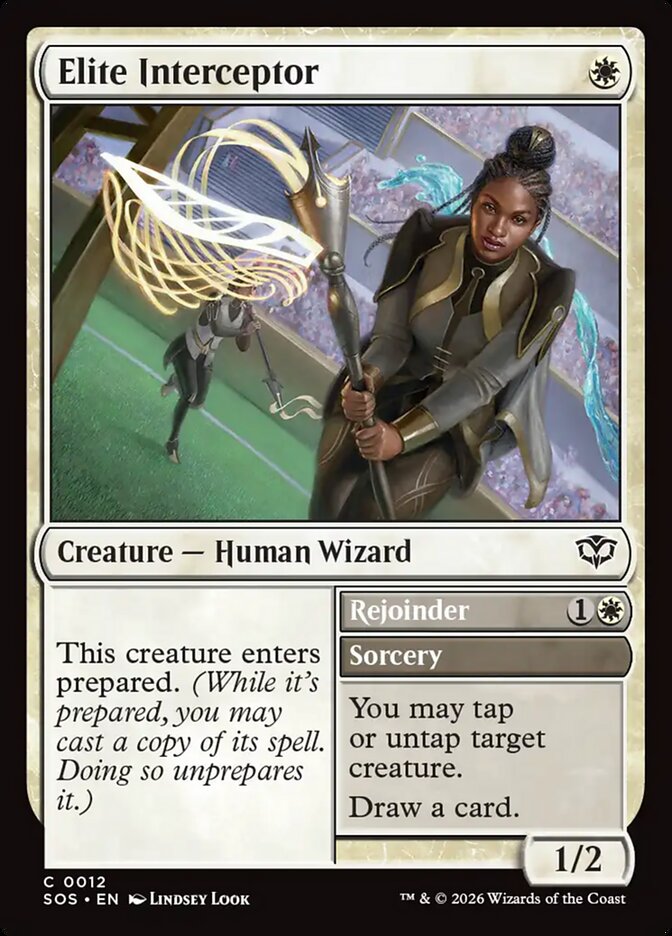 Elite Interceptor // Rejoinder – Common Magic: The Gathering card from Secrets of Strixhaven (#12)