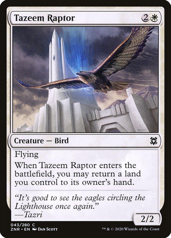 Tazeem Raptor – Common Magic: The Gathering card from Zendikar Rising (#43)