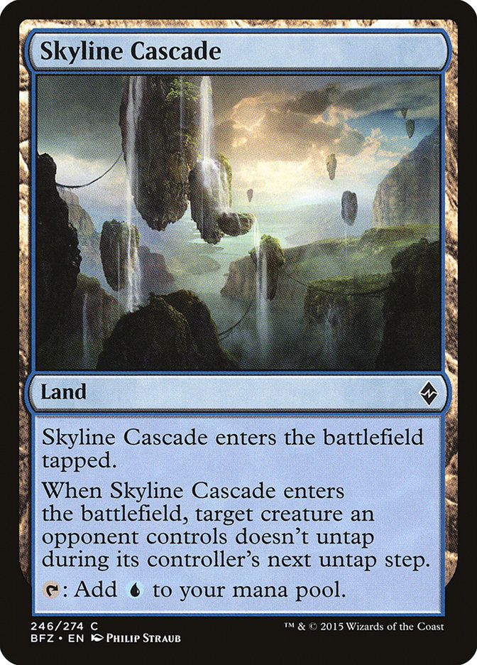 Skyline Cascade – Common Magic: The Gathering card from Battle for Zendikar (#246)