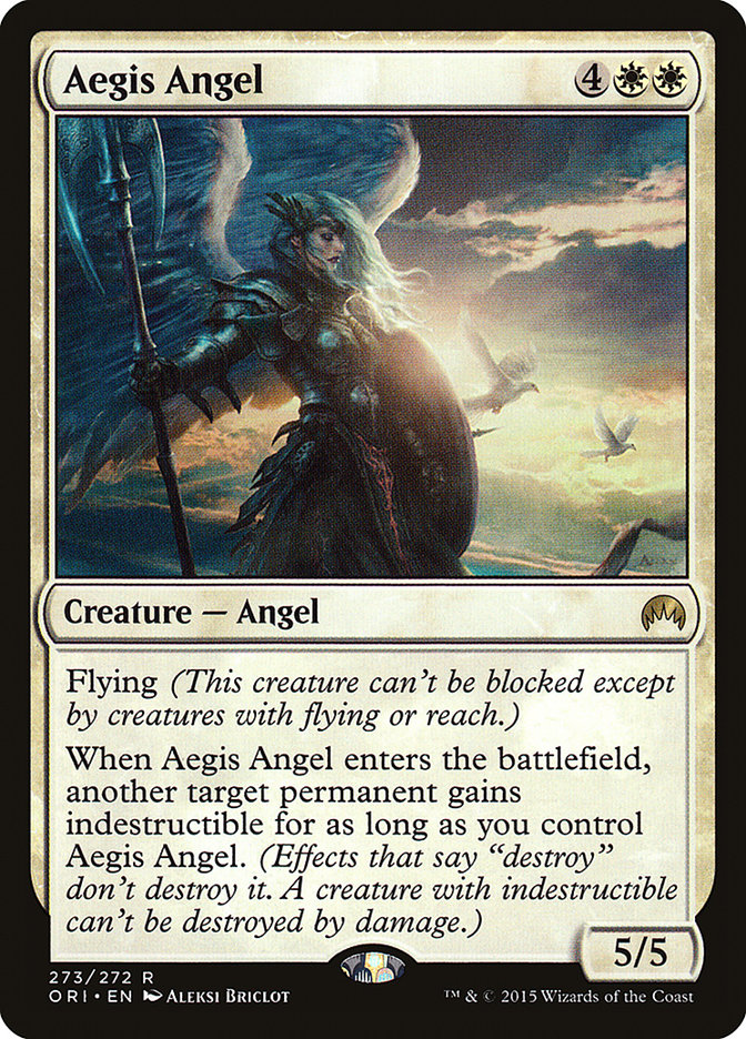 Aegis Angel – Rare Magic: The Gathering card from Magic Origins (#273)