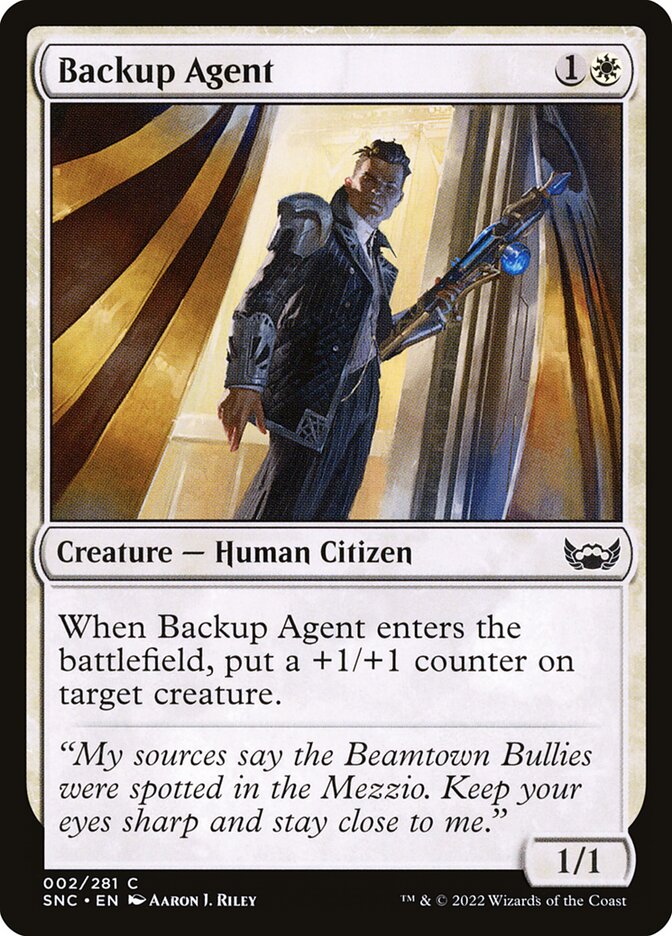 Backup Agent – Common Magic: The Gathering card from Streets of New Capenna (#2)