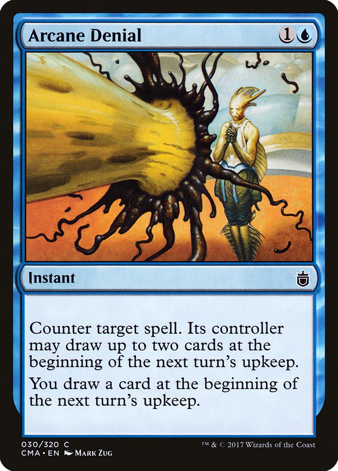Arcane Denial – Common Magic: The Gathering card from Commander Anthology (#30)