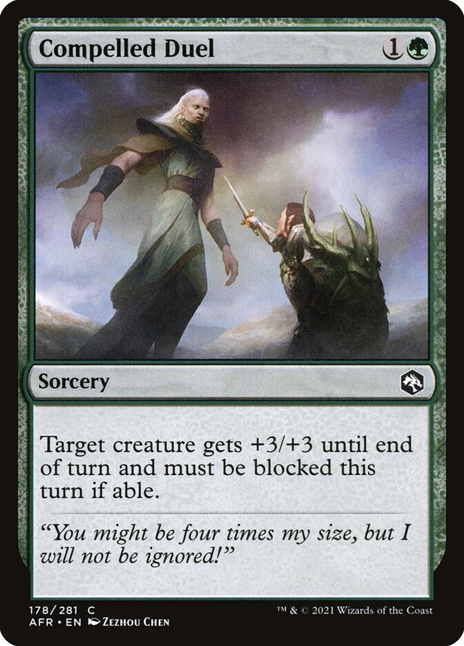 Compelled Duel – Common Magic: The Gathering card from Adventures in the Forgotten Realms (#178)