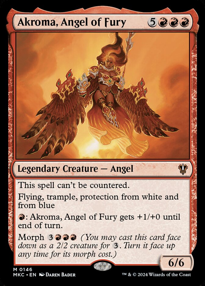 Akroma, Angel of Fury – Mythic Magic: The Gathering card from Murders at Karlov Manor Commander (#146)