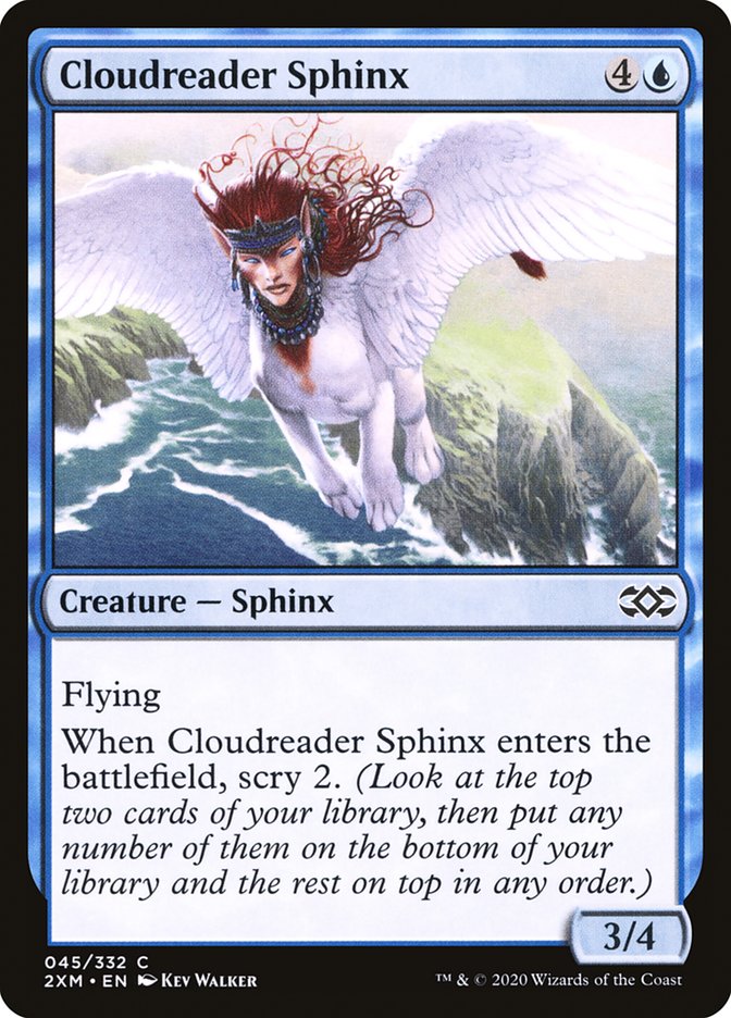 Cloudreader Sphinx – Common Magic: The Gathering card from Double Masters (#45)