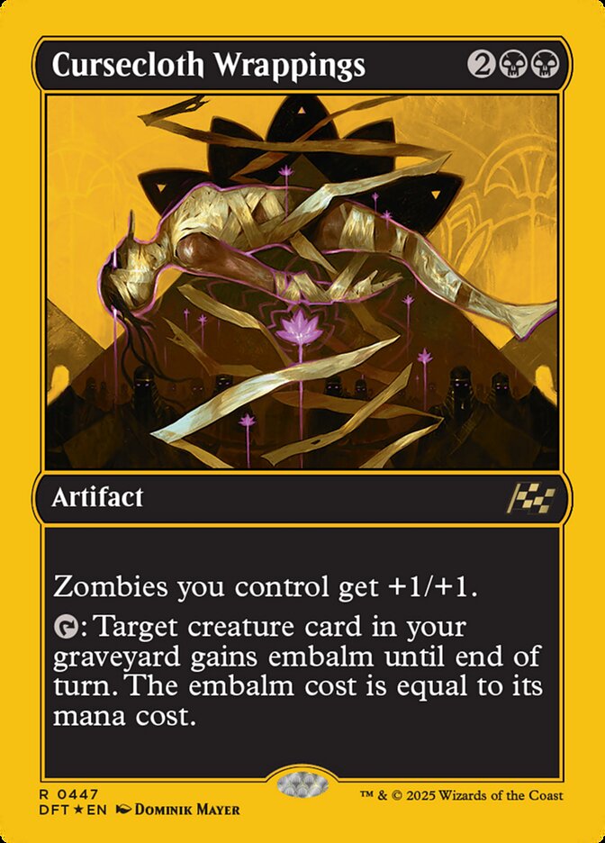 Cursecloth Wrappings – Rare Magic: The Gathering card from Aetherdrift (#447)