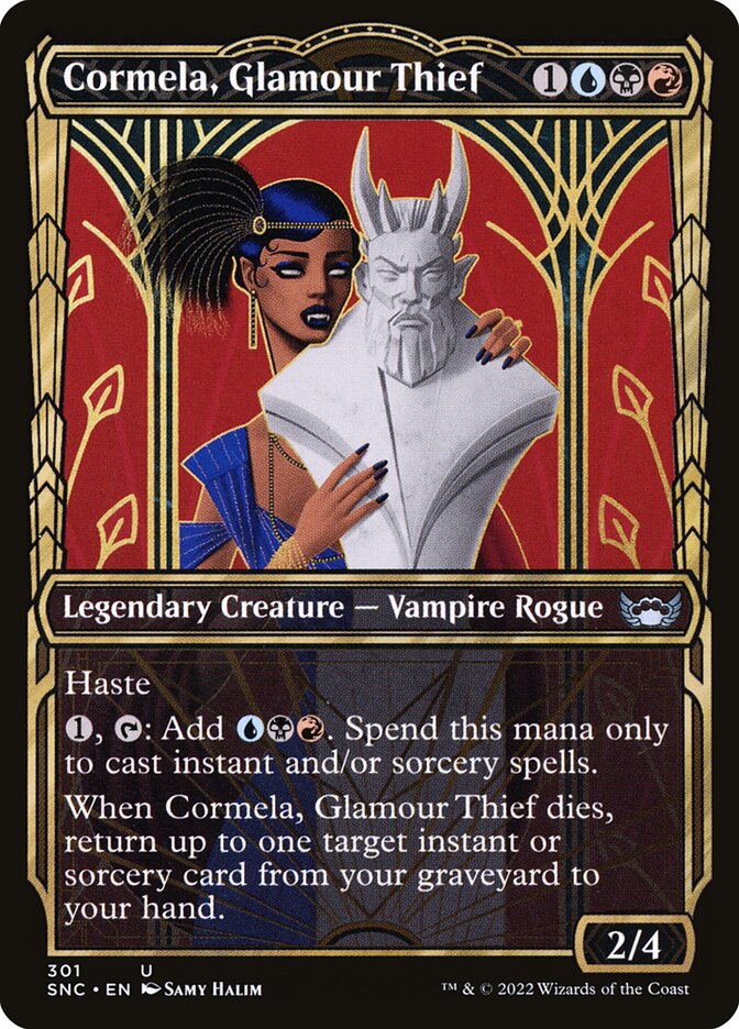 Cormela, Glamour Thief – Uncommon Magic: The Gathering card from Streets of New Capenna (#301)