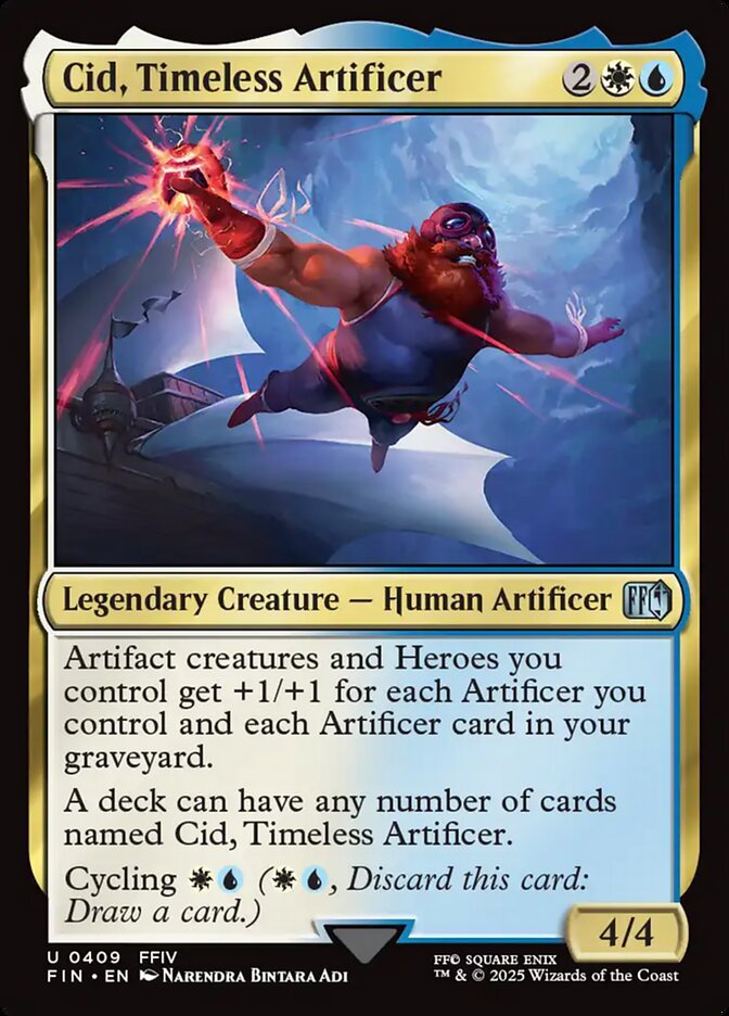 Cid, Timeless Artificer – Uncommon Magic: The Gathering card from Final Fantasy (#409)