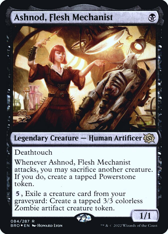 Ashnod, Flesh Mechanist – Rare Magic: The Gathering card from The Brothers' War Promos (#84s)