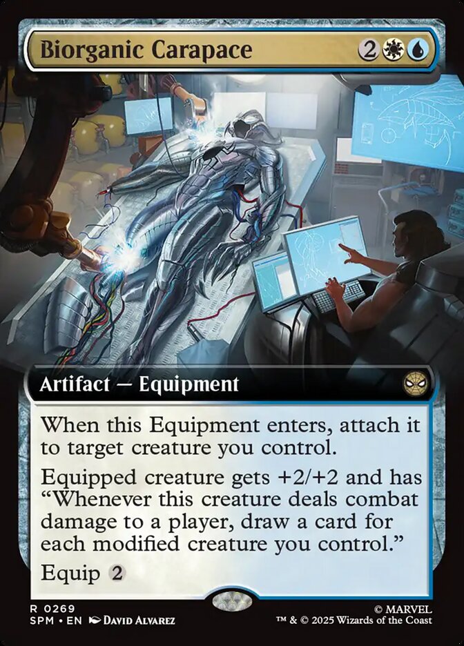 Biorganic Carapace – Rare Magic: The Gathering card from Marvel's Spider-Man (#269)