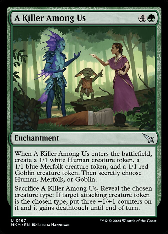 A Killer Among Us – Uncommon Magic: The Gathering card from Murders at Karlov Manor (#167)