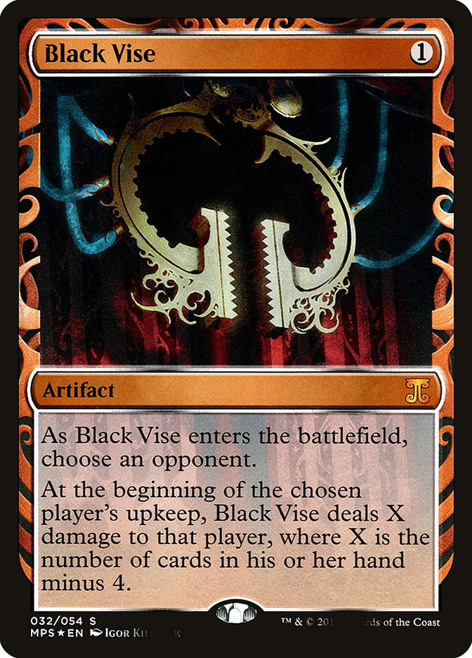 Black Vise – Special Magic: The Gathering card from Kaladesh Inventions (#32)