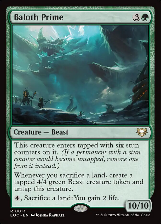 Baloth Prime – Rare Magic: The Gathering card from Edge of Eternities Commander (#13)