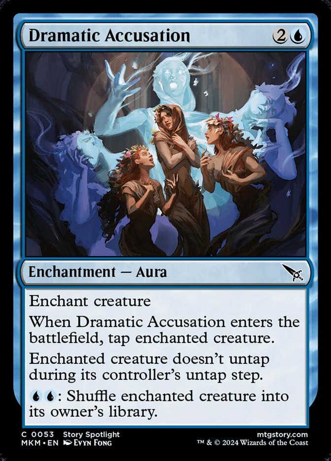 Dramatic Accusation – Common Magic: The Gathering card from Murders at Karlov Manor (#53)