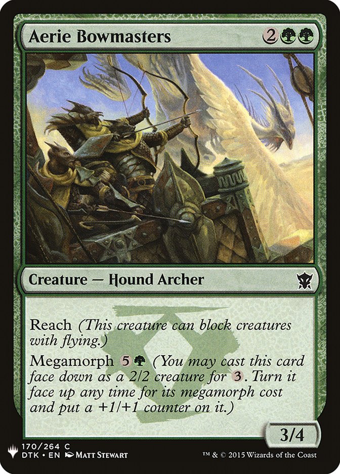 Aerie Bowmasters – Common Magic: The Gathering card from The List (#DTK-170)