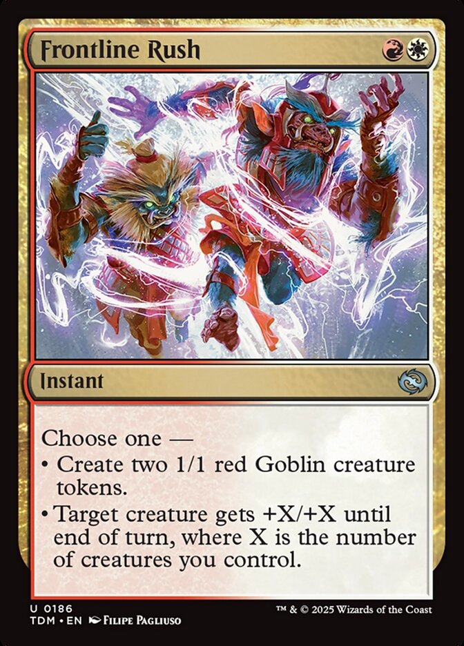 Frontline Rush – Uncommon Magic: The Gathering card from Tarkir: Dragonstorm (#186)