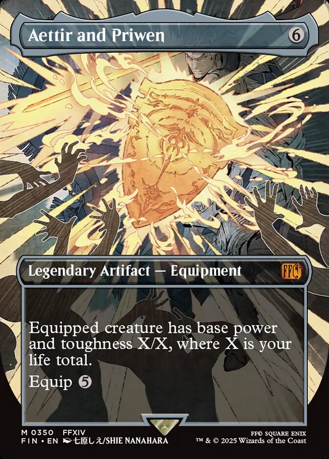Aettir and Priwen – Mythic Magic: The Gathering card from Final Fantasy (#350)